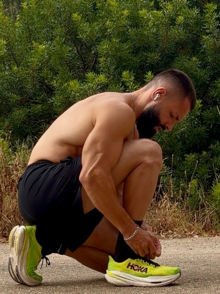 David corriendo una carrera