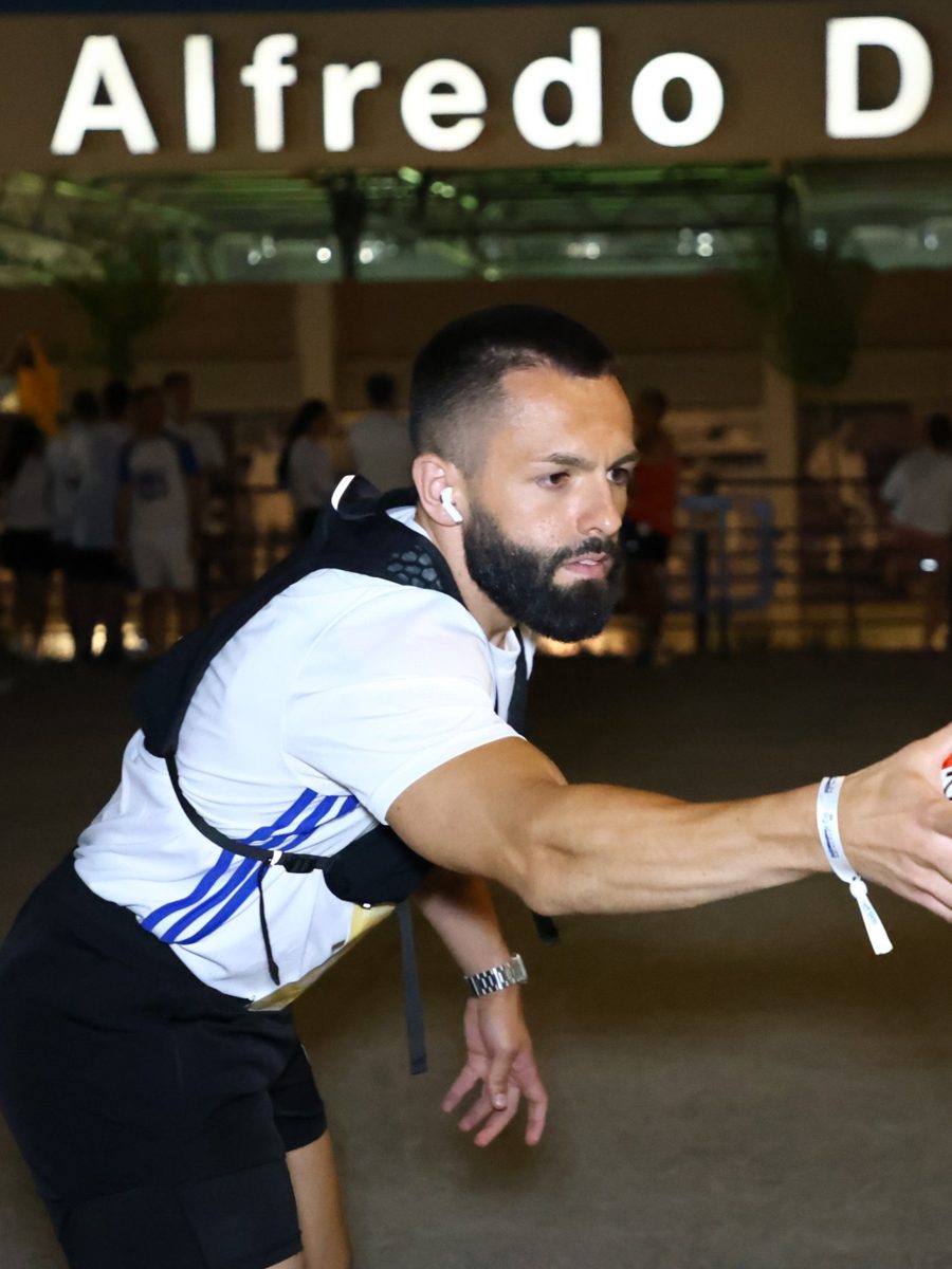 David corriendo una carrera