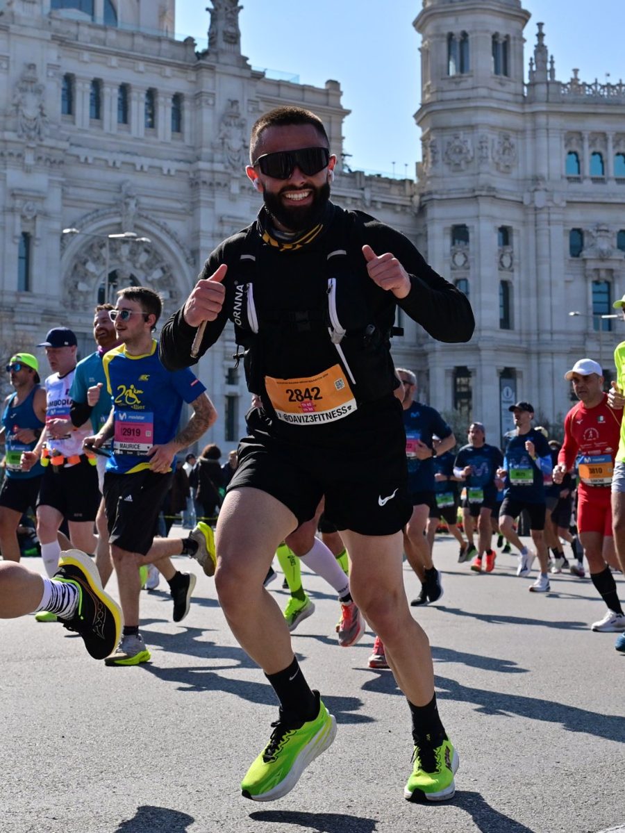 David corriendo una carrera