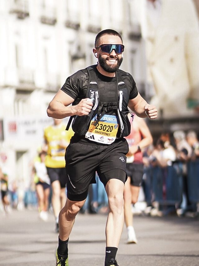 David corriendo una carrera