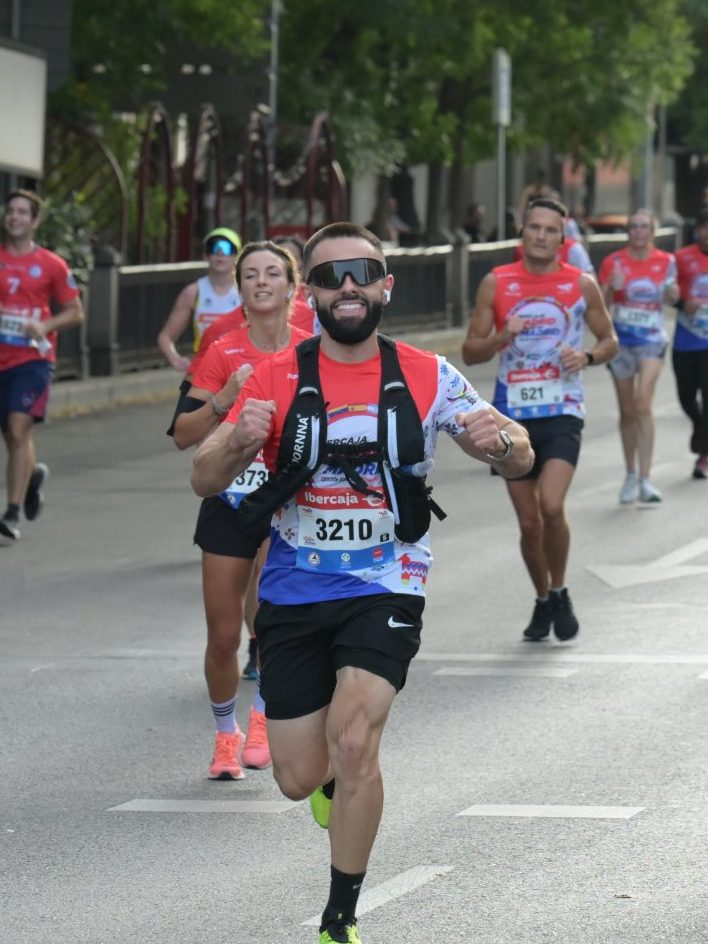 David corriendo una carrera