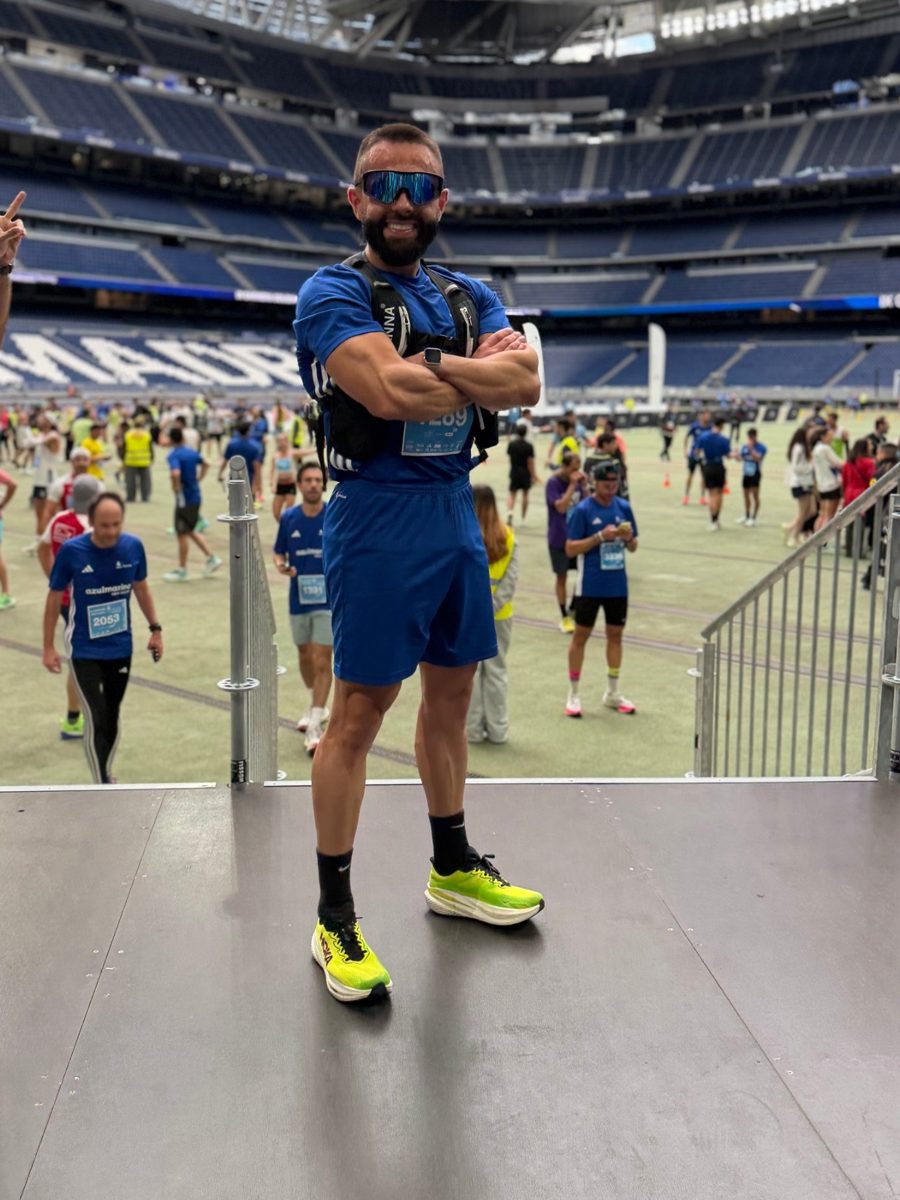 David corriendo una carrera