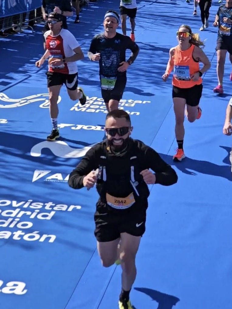 David corriendo una carrera