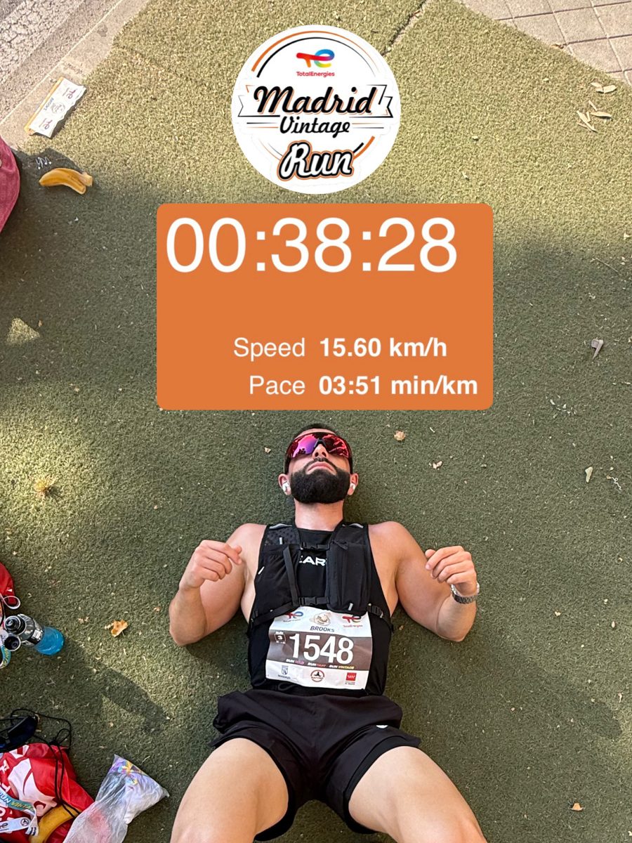 David corriendo una carrera