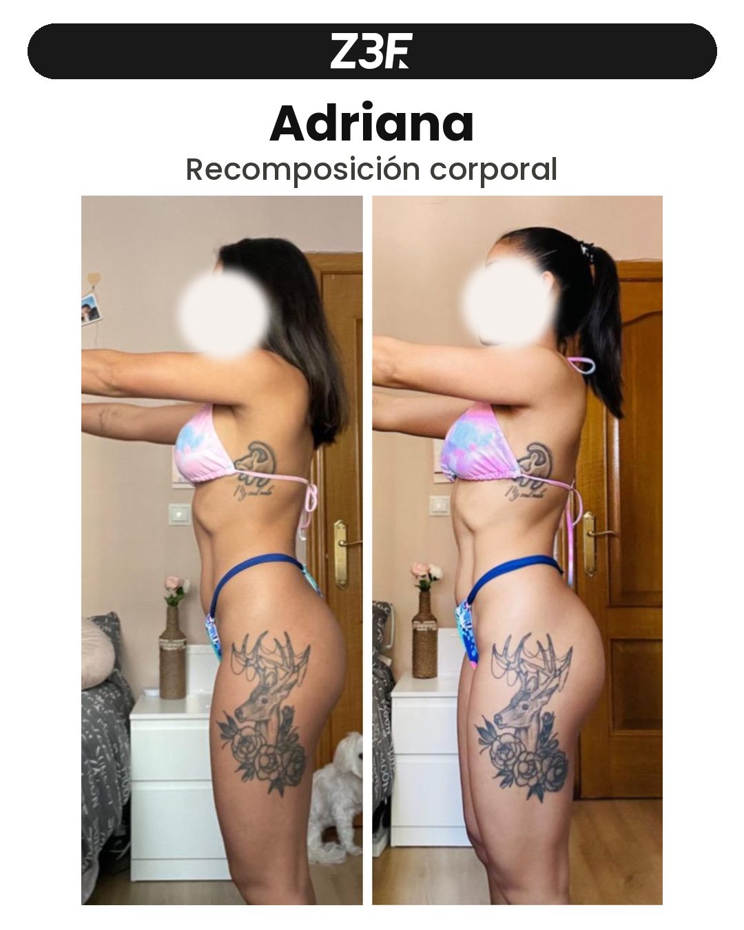 Cambio físico: Adriana, recomposición corporal
