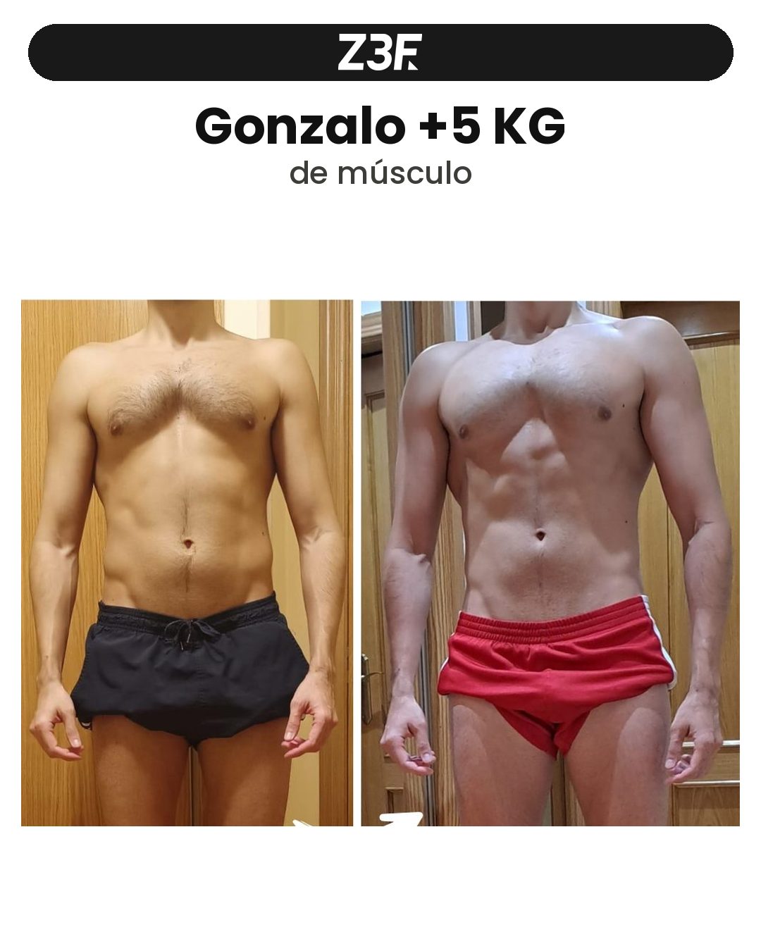 Cambio físico: Gonzalo +5 kg de músculo
