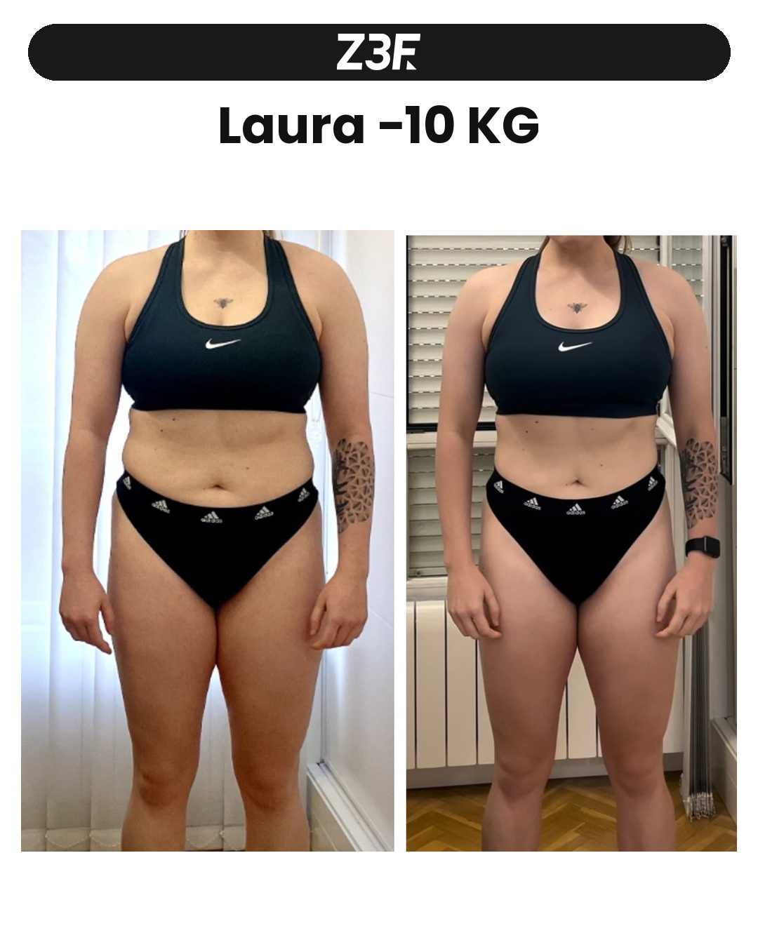 Cambio físico: Laura −10 kg