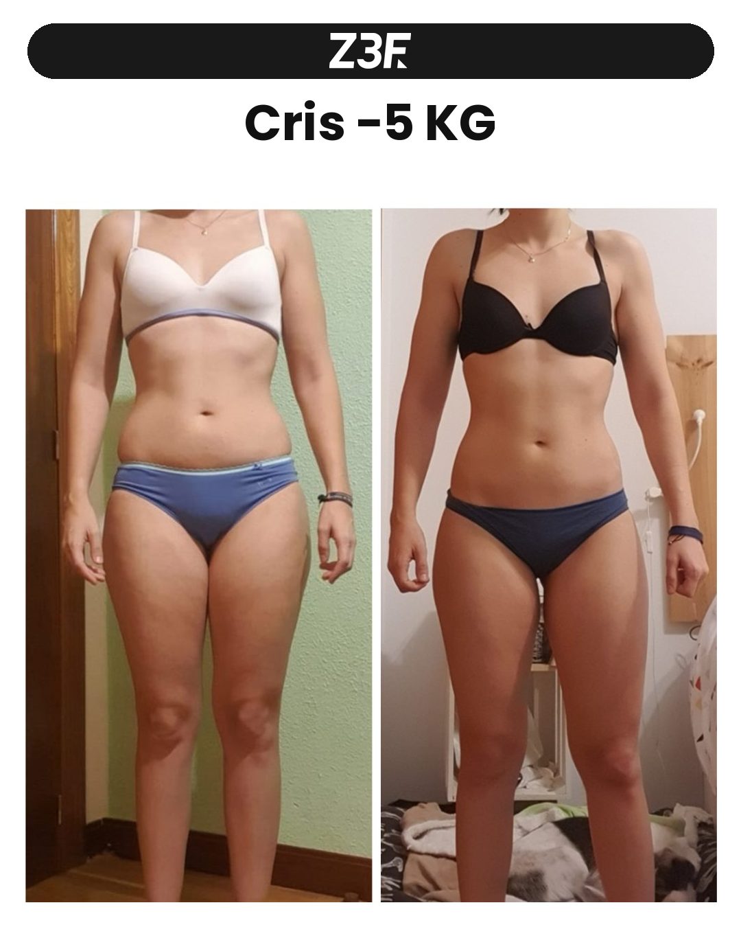 Cambio físico: Cris −5 kg
