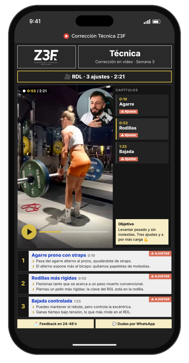 Análisis de la técnica de los ejercicios